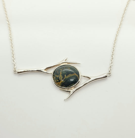 Branches and Gaspésie Jasper Necklace